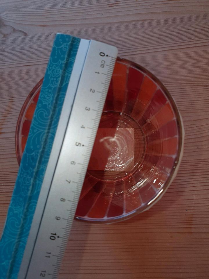 Neu Winddicht Glas gestreift 15 x 9 cm in Schwedeneck