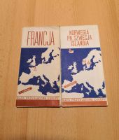 2 Landkarten 1970 Frankreich und Norwegen Schweden Island Bayern - Lindenberg im Allgäu Vorschau