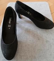 Pumps, dunkelblau mit Glitzer Größe 4 Garbor Niedersachsen - Fürstenau Vorschau