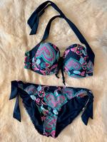 Bikini Set Cup 80D/ Größe 40 schwarz/ bunte Ornamente Münster (Westfalen) - Mauritz Vorschau