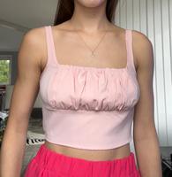 SHEIN top rosa pink XS Rüschen Bayern - Pullach Vorschau