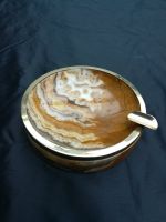 Aschenbecher Onyx Mineral genannt Sard Onyx braun-weiß Vintage Nordrhein-Westfalen - Mönchengladbach Vorschau