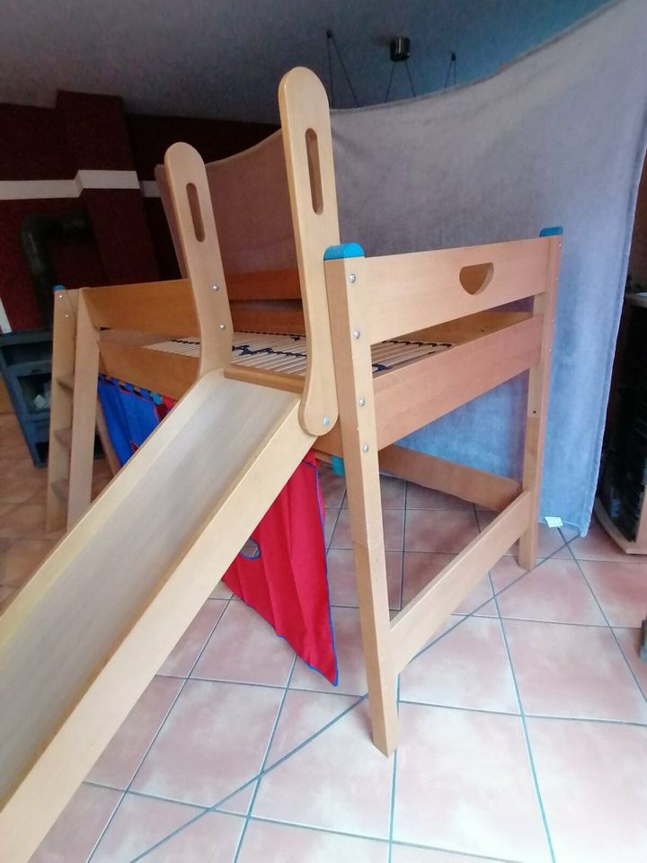 Hochbett Paidi Varietta, Bett Kinder 90 * 200 cm Buche umbaubar in Osterholz-Scharmbeck