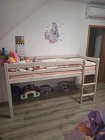 Hochbett für Kinder weiß 90x2.00m mit Matraze Rheinland-Pfalz - Offenbach Vorschau