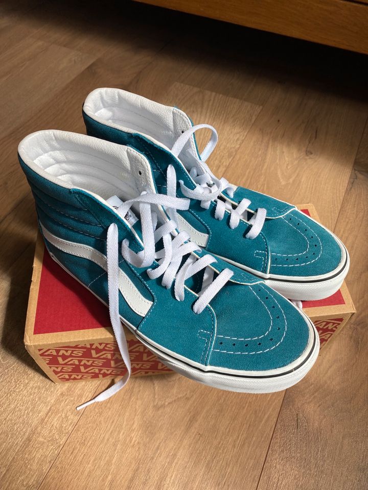 VANS SK8-Hi 40,5 neu blau türkis mit Karton unisex inkl. Versand in Alsdorf