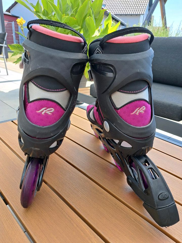 K2 Inliner Damen Boa, 90er Rollen, Rollerblade Gr. 41,5 in Wittelshofen