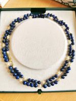 ***~* alte 333 Gelbgold Kette Lapislazuli Akoya Perlen 8k Bayern - Coburg Vorschau