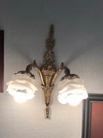 2 antike französische Wandlampen Leuchten Messinglampen Paar Düsseldorf - Bilk Vorschau
