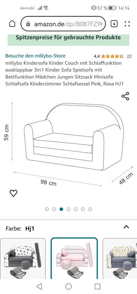 Kindercouch in Ranis