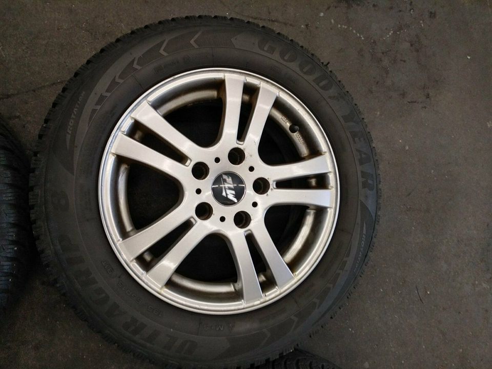 4xAlu Winterräder PLW 6/5Jx15H2ET45,5x114 -195/65R1591T in Wuppertal