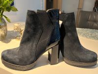 Unisa neue Stiefeletten in dunkelblau mit Lack Gr.37 Nordrhein-Westfalen - Wesel Vorschau