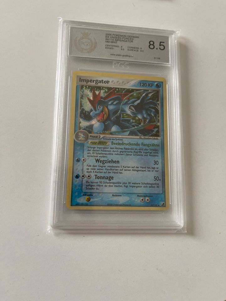 Pokemon Karte Impergator 4/115  Holo PSG 8.5, psa? in Köln