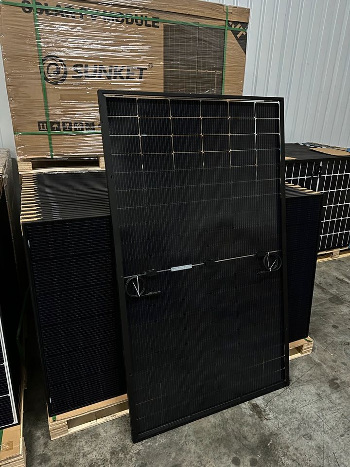 400W SUNKET Glas-Glas All Black 120 Zellen Bifacial HJT Mono Halbzellen-PV-Module Solarmodule 1755x1038x30mm Photovoltaik Solarpanel in Moers