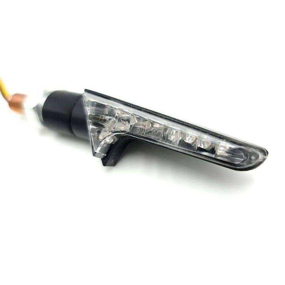 Motorrad LED Mini Blinker „Strike“ schwarz / Paar RIDETEC in Trierweiler