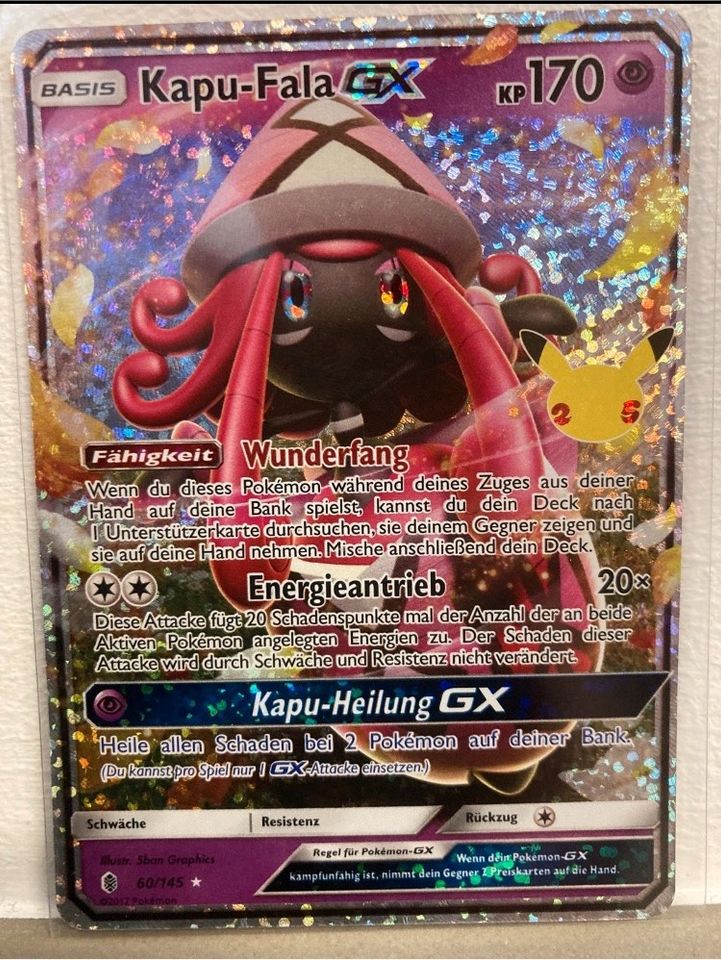 Pokemon Karte Kapu-Fala GX Celebrations Fullart Holo Rare in Bochum