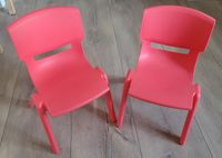 2 Kinderstühle rot (Sitzhöhe 28cm) Dresden - Klotzsche Vorschau