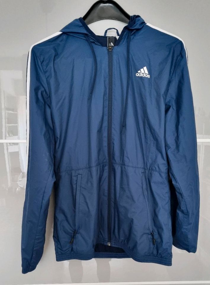 Adidas Windbreaker Hoddie Kapuze Blau Gr.S Neu in Bielefeld