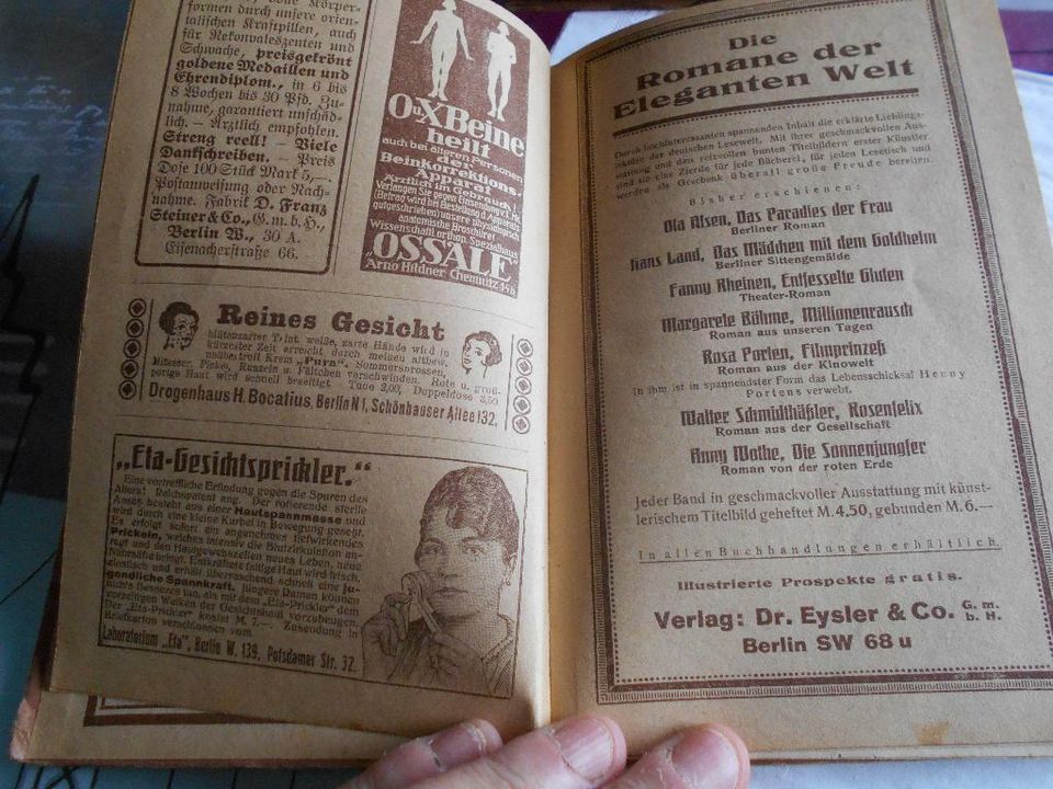 Bibliothek des Wissens, 1920, Band 4,5,6,7,8,11 und 13 in Weiskirchen