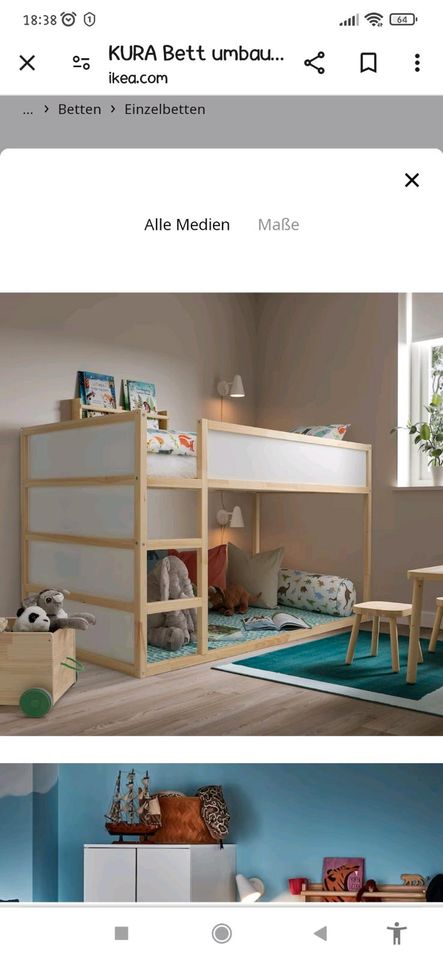 Ikea Kura Kinder Hochbett, Kinderbett in Ennigerloh