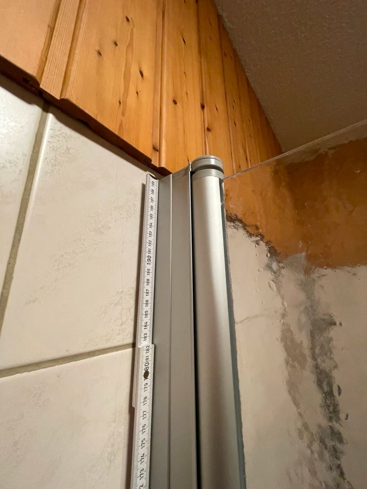Duschkabine Dusche Echtglas Drehfalttür Bad klappbar in Meppen