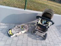 Kinderwagen von Gesslein mit Babyschale und Sonnenschirm Bayern - Wehringen Vorschau