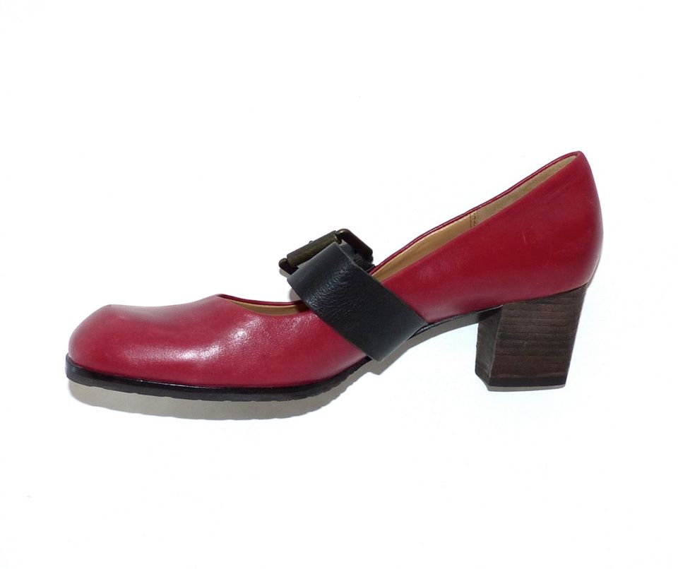 Marc O'Polo MOP Schuhe Riemchen - Pumps Gr. 40 Rot Leder wie neu in Berlin