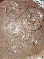 Glasschüssel + 5 Glasteller, Blumenschliff, DDR Sachsen - Mittweida Vorschau