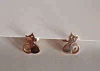 Modeschmuck - Katzen rosegold - Ohrringe Nordrhein-Westfalen - Bünde Vorschau