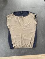 Marc Cain | Kurzarm Bluse | blau, khaki | Gr. 36/S Niedersachsen - Lohne (Oldenburg) Vorschau