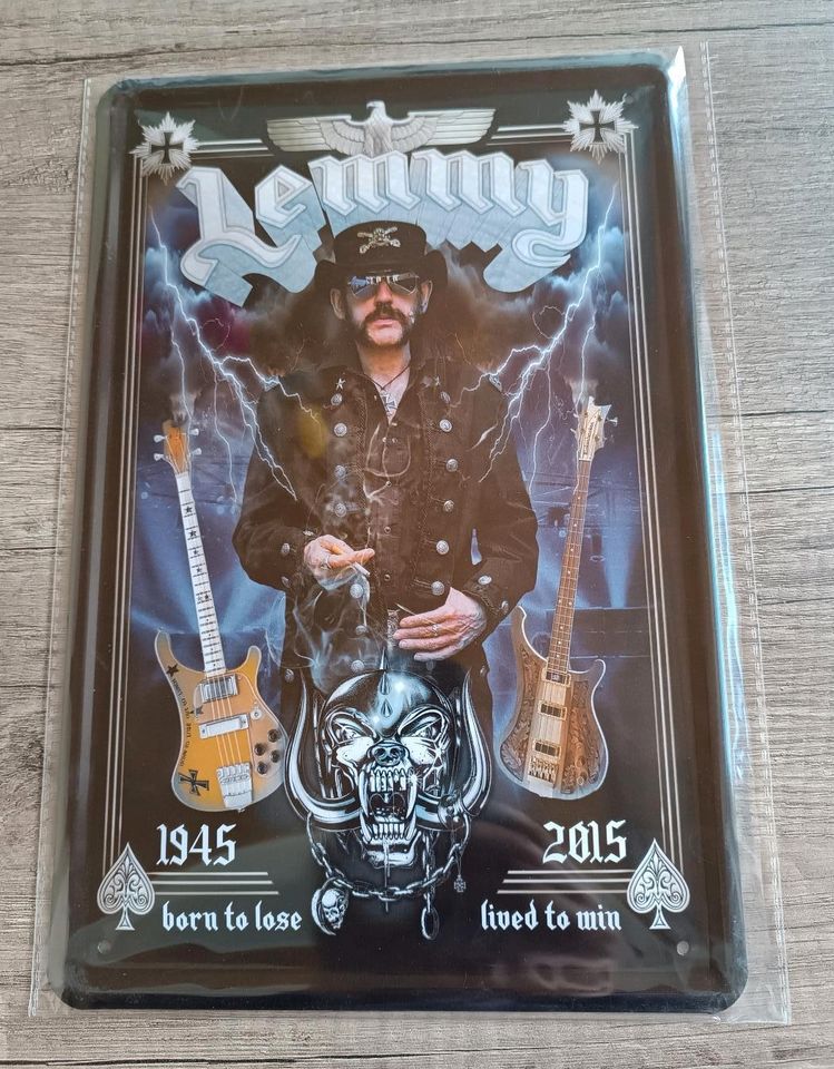 *** 5 x BLECHSCHILD *** MOTÖRHEAD *** LEMMY *** 20 x 30 cm *** in Laatzen