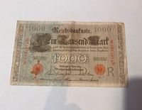 Reichsbanknote 1000 Mark 21.April 1910 rotes Siegel R-Serie Bayern - Weißenburg in Bayern Vorschau