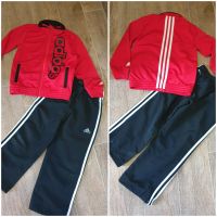 Adidas Trainings Anzug, rot schwarz ,Kinder,Jacke 116, Hose 110, Nordrhein-Westfalen - Emmerich am Rhein Vorschau