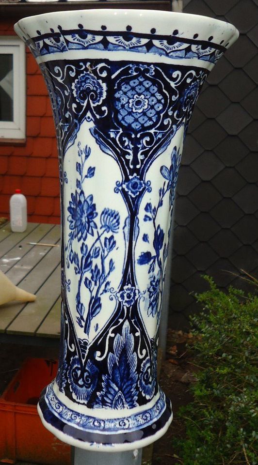 große Blumenvase DELFT - blau - selten 32 cm - TOP Zustand in Heide