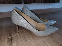 Glitzer-Pumps High-Heels Buffalo silber Gr.39 Baden-Württemberg - Höfen Vorschau