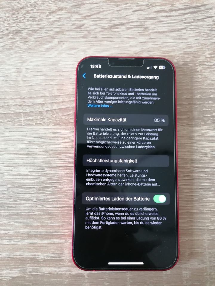 iPhone 13 rot 128gb sehr guter Zustand! in Heilbad Heiligenstadt