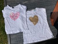 Zwei weiße T-Shirts mit Herz, 74, zusammen 1€ Vegesack - Grohn Vorschau