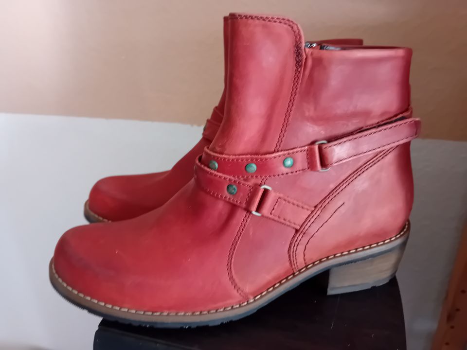 Wolky Boots Stiefel rot 40 NEU in Köln