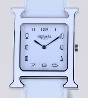 Hermes Uhr Heure H white Strap white Dial Big Version rar B+P new Nordrhein-Westfalen - Langenfeld Vorschau