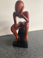 Statue Skulptur Figur Holz Der Denker modern abstrakt Handmade Mitte - Tiergarten Vorschau