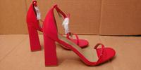 high heel Sandaletten 41 Lack rot Block Mules Bayern - Kulmbach Vorschau