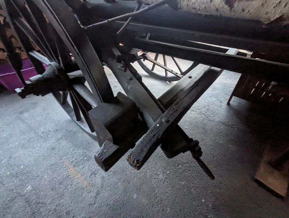 Alter Leiterwagen/ Heuwagen aus Holz ca. 100 Jahre alt in Abtsteinach