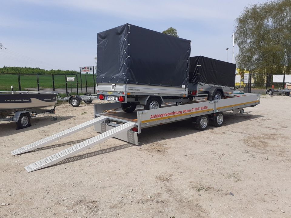 3500 Kg Anhänger XXL 6 x 2,2 m Transport Trailer KFZ mieten in Neubrandenburg