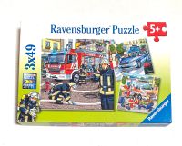 ✨TOP✨3 Puzzle 49 Teile Fahrzeuge Feuerwehr Polizei Ravensburger Nordrhein-Westfalen - Much Vorschau