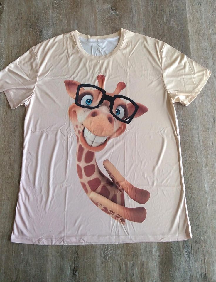 T-Shirt mit Giraffe, Größe XL, Neu in Schüttorf