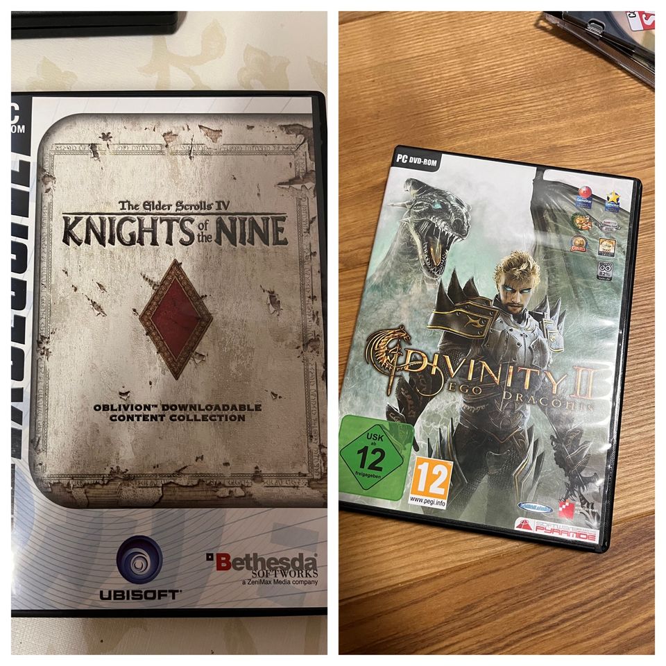 Add On für Oblivion: Knights of the Nine ODER PC Game DIVINITY II in Tharandt