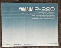 Bedienungsanleitung Yamaha P-220 Rheinland-Pfalz - Meckenheim Vorschau