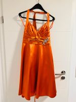 Festliches Abendkleid, knielang, orange, Gr. L/40, mit Schal Nordrhein-Westfalen - Lienen Vorschau