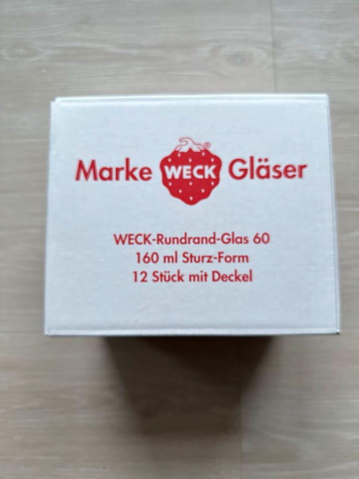 12x WECK Glas 160ml mit Deckel neu und ovp in Landsberg (Lech)