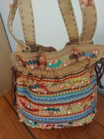 Boho Handtasche mit Stickerei - fester Stoff (Leinen?) Obervieland - Habenhausen Vorschau