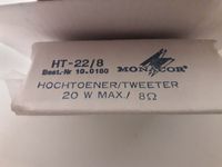 Lautsprecher Monacor Hochtöner/Tweeter 20W Max/8 Ohm Neu+OV Nordrhein-Westfalen - Reken Vorschau